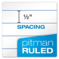 Ampad Earthwise by Ampad Recycled Reporter's Notepad, Pitman Rule, White Cover, 70 White 4 x 8 Sheets