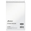 Ampad Steno Pads, Gregg Rule, Tan Cover, 80 White 6 x 9 Sheets
