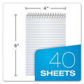 Ampad Memo Pads, Narrow Rule, Assorted Cover Colors, 40 White 4 x 6 Sheets, 3/Pack