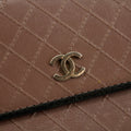 Chanel Matelasse Bicolor Long Trifold Embossed Wallet Pink #3173 by Bolt Boutique