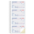 Adams Two-Part Rent Receipt Book, Two-Part Carbonless, 2.75 x 4.75, 4/Page, 200 Forms