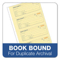 Adams Receipt Book, Three-Part Carbonless, 7.19 x 11, 4/Page, 100 Forms