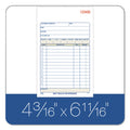 Adams Carbonless Sales Order Book, Three-Part Carbonless, 4.19 x 7.19, 50 Forms