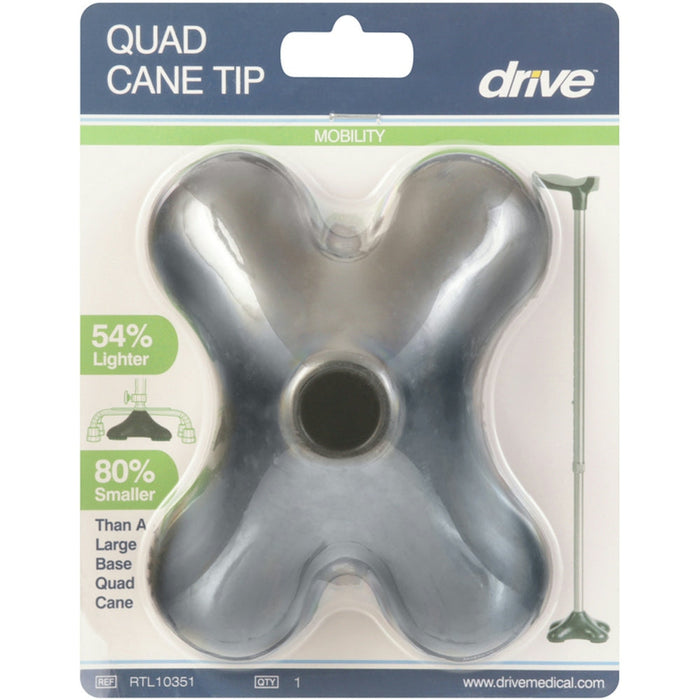 Drive Medical Quad Support Cane Tip, Black by Pasteur Pharmacy