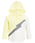 First Impressions Baby Boys Lightning Bolt Hooded Henley Shirt, 6/9 Months by Vanessa Jane