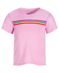 ID Ideology Toddler and Little Girls Multi-Stripe Shirt, Size 6X by Vanessa Jane