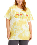 Love Tribe Plus Trendy Tie-Dyed Cotton Graphic Print T-Shirt by Vanessa Jane