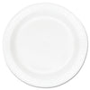 Dart Concorde Foam Plate, 10.25" dia, White, 125/Pack, 4 Packs/Carton