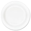 Dart Concorde Foam Plate, 10.25" dia, White, 125/Pack, 4 Packs/Carton