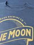 Blue Moon Gold Print Logo T-Shirt - Indigo by Tee Luv