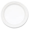 Dart Famous Service Impact Plastic Dinnerware, Plate, 10.25" dia, White, 500/Carton