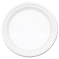 Dart Famous Service Impact Plastic Dinnerware, Plate, 10.25" dia, White, 500/Carton
