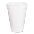 Dart Foam Drink Cups, 12 oz, White, 25/Pack