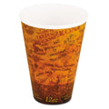 Dart Fusion Escape Foam Hot/Cold Cups, 12 oz, Brown/Black, 1,000/Carton