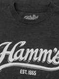Hamm's Established 1865 White Print T-Shirt - Gray by Tee Luv