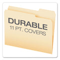 Pendaflex CutLess File Folders, 1/3-Cut Tabs: Assorted, Letter Size, Manila, 100/Box