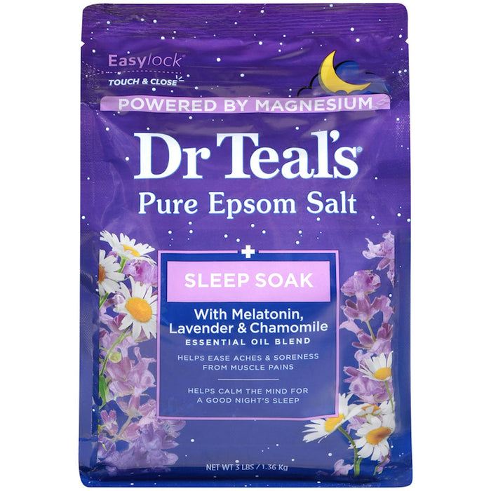 Dr Teal's Pure Epsom Salt Melatonin Sleep Soak 3 Lb by Pasteur Pharmacy
