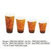 Dart Fusion Escape Foam Hot/Cold Cups, 16 oz, Brown/Black, 1,000/Carton
