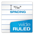 TOPS Reporter’s Notepad, Wide/Legal Rule, White Cover, 70 White 4 x 8 Sheets, 12/Pack