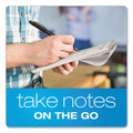 TOPS Reporter’s Notepad, Wide/Legal Rule, White Cover, 70 White 4 x 8 Sheets, 12/Pack