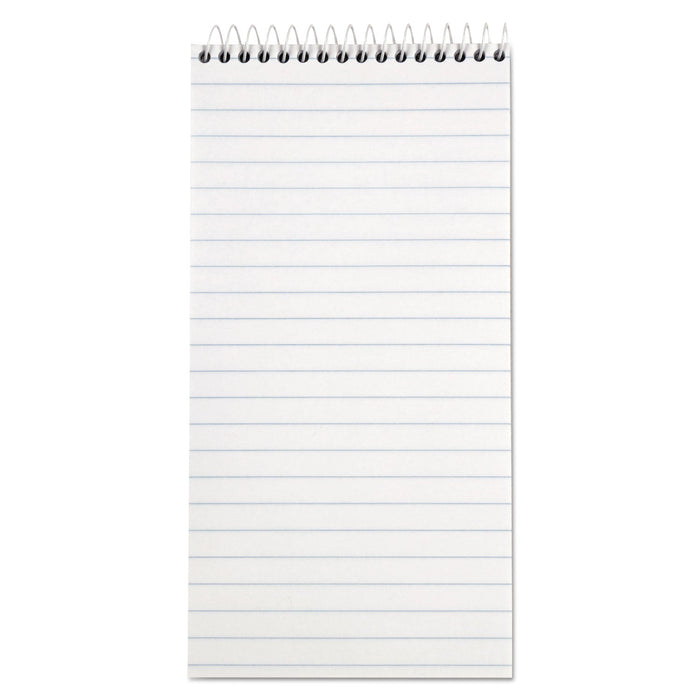 TOPS Reporter’s Notepad, Wide/Legal Rule, White Cover, 70 White 4 x 8 Sheets, 12/Pack