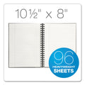 TOPS Royale Wirebound Business Notebooks, 1 Subject, Medium/College Rule, Black/Gray Cover, 10.5 x 8, 96 Sheets