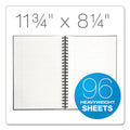 TOPS Royale Wirebound Business Notebooks, 1 Subject, Medium/College Rule, Black/Gray Cover, 11.75 x 8.25, 96 Sheets