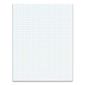 TOPS Quadrille Pads, Quadrille Rule (4 sq/in), 50 White 8.5 x 11 Sheets