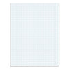 TOPS Quadrille Pads, Quadrille Rule (5 sq/in), 50 White 8.5 x 11 Sheets