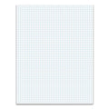 TOPS Quadrille Pads, Quadrille Rule (5 sq/in), 50 White 8.5 x 11 Sheets