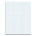 TOPS Quadrille Pads, Quadrille Rule (6 sq/in), 50 White 8.5 x 11 Sheets