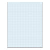 TOPS Quadrille Pads, Quadrille Rule (10 sq/in), 50 White 8.5 x 11 Sheets