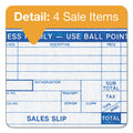 TOPS Credit Card Sales Slip, Three-Part Carbonless, 7.78 x 3.25, 1/Page, 100 Forms