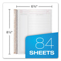 TOPS JEN Action Planner, 1 Subject, Narrow Rule, Black Cover, 8.5 x 6.75, 84 Sheets