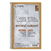 TOPS Second Nature Single Subject Wirebound Notebooks, Medium/College Rule, Light Blue Cover, 9.5 x 6, 80 Sheets