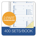 TOPS Second Nature Phone Call Book, Two-Part Carbonless, 2.75 x 5, 4/Page, 400 Forms