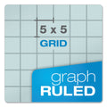 TOPS Prism Quadrille Perforated Pads, Quadrille Rule (5 sq/in), 50 Blue 8.5 x 11.75 Sheets, 12/Pack
