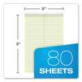 TOPS Steno Pad, Gregg Rule, Assorted Cover Colors, 80 Green-Tint 6 x 9 Sheets, 4/Pack