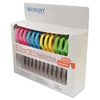 Westcott Soft Handle Kids Scissors, Pointed Tip, 5" Long, 1.75" Cut Length, Assorted Straight Handles, 12/Pack
