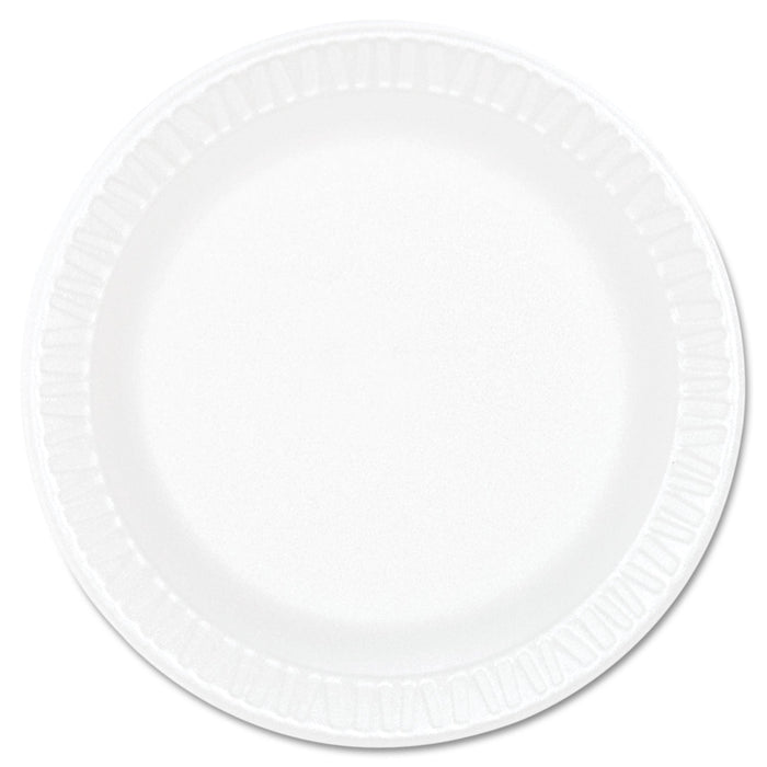 Dart Concorde Foam Plate, 6" dia, White, 1,000/Carton