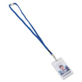 Advantus Breakaway Lanyards, Metal J-Hook Fastener, 36" Long, Blue, 24/Box