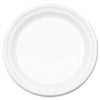 Dart Famous Service Plastic Dinnerware, Plate, 6" dia, White, 125/Pack, 8 Packs/Carton