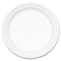 Dart Famous Service Plastic Dinnerware, Plate, 6" dia, White, 125/Pack, 8 Packs/Carton
