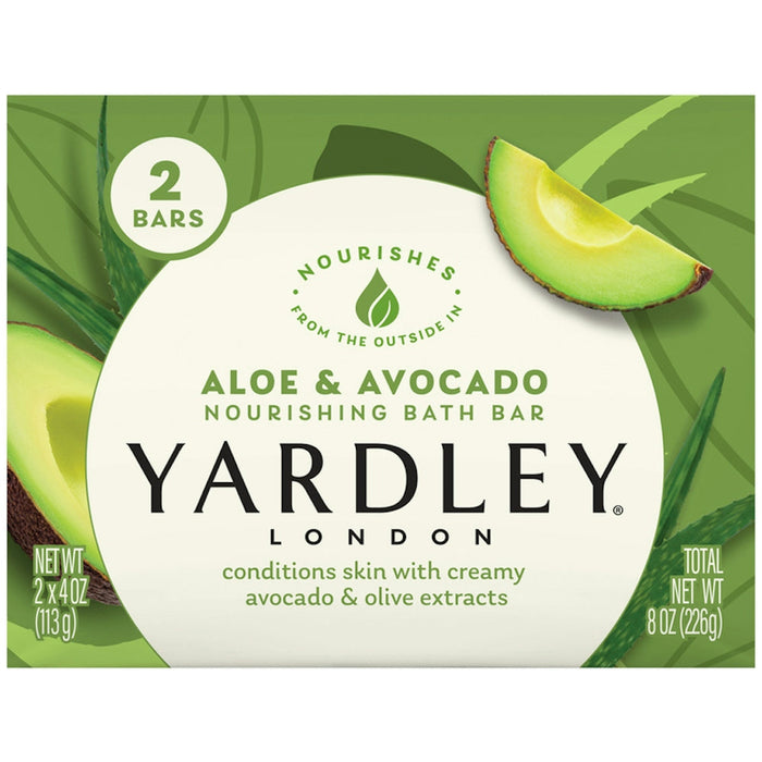 Yardley London Fresh Aloe Bath Bar – Moisturizing & Soothing Soap, 4.25 oz by Pasteur Pharmacy