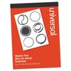 Universal Sketch Pad, Unruled, Red Cover, 70 White 9 x 12 Sheets