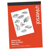 Universal Sketch Pad, Unruled, Red Cover, 70 White 8.5 x 11 Sheets