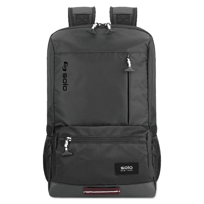 Solo Draft Backpack, Fits Devices Up to 15.6", Nylon, 6.25 x 18.12 x 18.12, Black