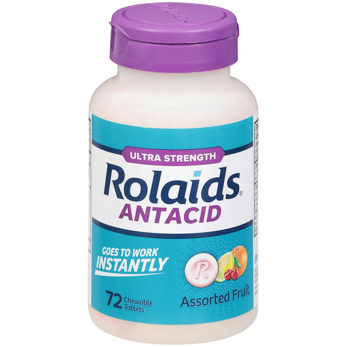 Rolaids Ultra Strength Chewable Tablets Fruit 72 Ct by Pasteur Pharmacy