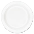 Dart Concorde Foam Plate, 9" dia, White, 125/Pack, 4 Packs/Carton