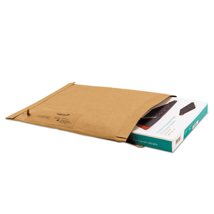 Sealed Air Jiffy Padded Mailer, #0, Paper Padding, Fold-Over Closure, 6 x 10, Natural Kraft, 250/Carton